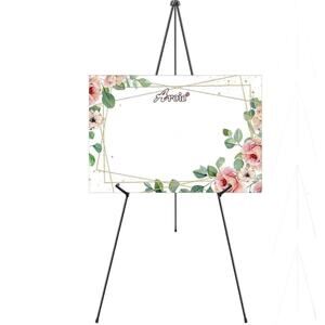 AROIC 63" Easel Stand - Portable, Foldable Metal - Signs, Logos, Arts, Painting